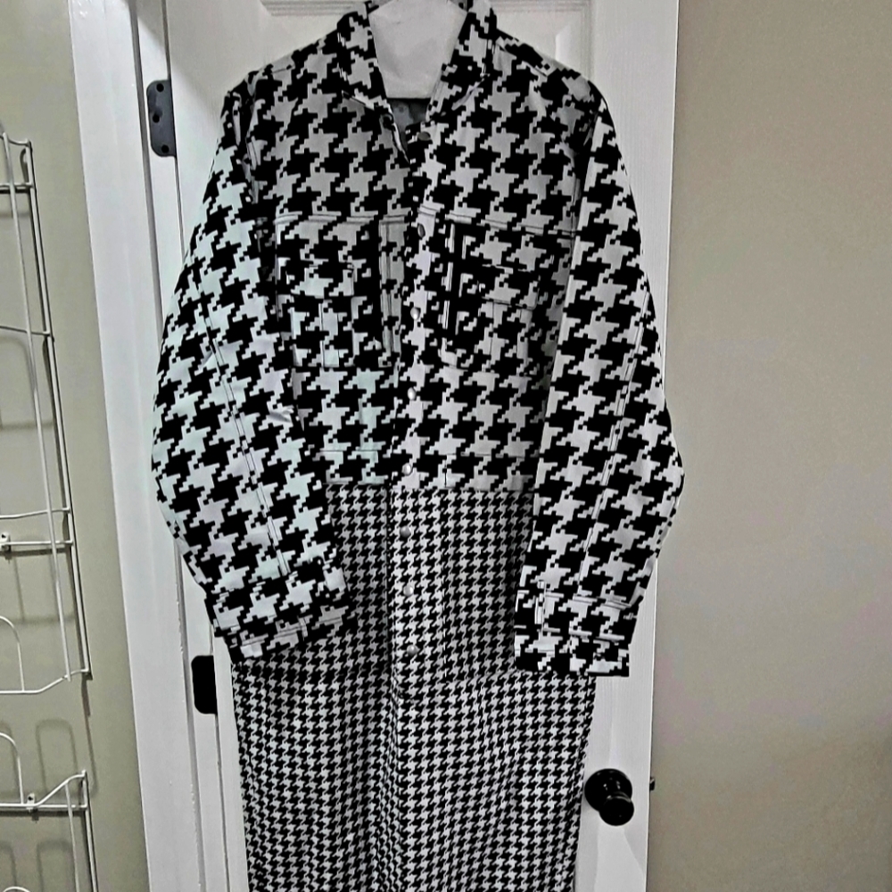 IVY PARK | Pants U0026 Jumpsuits | Adidas Ivy Park Houndstooth Denim L